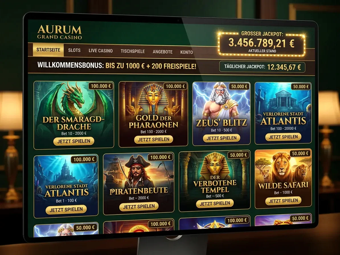 WildRobin — Spielsaal und Angebot